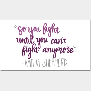 until you can't fight anymore Posters and Art